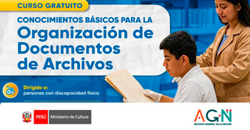Curso online gratis "Conocimientos Básicos para la Organización de Documentos de Archivo" de la ENA