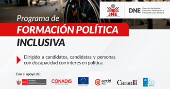 Programa semipresencial de Formación Política Inclusiva del JNE