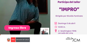 Taller presencial "IMPRO" del Museo José Carlos Mariátegui