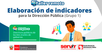 Taller online "Elaboración de indicadores para la dirección pública" de la ENAP