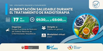 Capacitación online - "Alimentación saludable durante el tratamiento de radioterapia" INEN