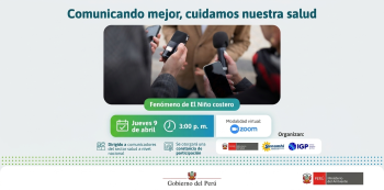 Charla virtual - "Comunicando mejor, cuidamos nuestra salud" Ministerio del Ambiente