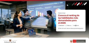 Charla VIRTUAL Gratis - "Conoce el ranking de las habilidades más demandadas para el 2026" MTPE