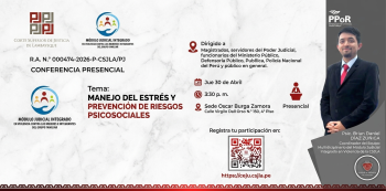 Conferencia presencial - "Manejo del Estrés y Prevención de Riesgos Psicosociales"