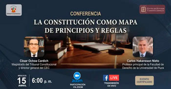 Conferencia online - "La Constitución como mapa de principios y reglas" (CEC)
