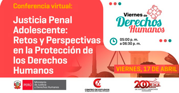 Conferencia online "Retos y Perspectivas en la Protección de los Derechos Humanos" del MINJUSDH