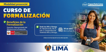 Curso presencial - "Beneficios de la Formalización" Desarrollo Económico MML