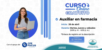 Curso online gratis - "Auxiliar en farmacia" Municipalidad de Magdalena del Mar