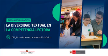 Curso online gratis "La diversidad textual en la competencia lectora 2026" del MINEDU