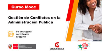 Curso online gratis "Gestión de Conflictos en la Administración Publica" del MINJUS