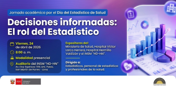 Evento presencial - "Decisiones informadas: El rol del Estadístico" Instituto Nacional de Salud Mental