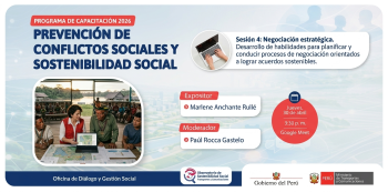 Programa de Capacitación en Prevención de Conflictos Sociales y Sostenibilidad Social 2026
