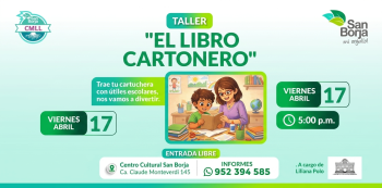 Taller presencial - "El Libro Cartonero" Municipalidad De San Borja