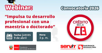 Webinar online - "Impulsa tu desarrollo profesional con una maestría o doctorado" Servir