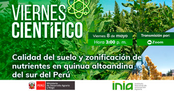Capacitación Virtual "Calidad del suelo y zonificación de nutrientes en quinua altoandina del sur del Perú"