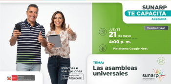 Capacitación virtual - "Las asambleas universales" Sunarp