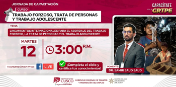 Capacitación online Lineamientos para el abordaje del trabajo forzoso, la trata de personas y el trabajo adolescente