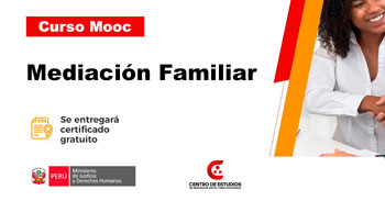 Curso online gratis "Mediación Familiar" del Ministerio de Justicia