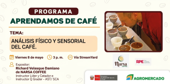 Jornada online gratis - "Análisis físico y sensorial del café" Agromercado