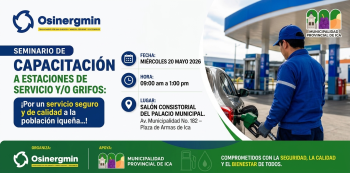 Seminario presencial Estaciones de Servicio y/o Grifos: Por un servicio seguro y de calidad a la población iqueña