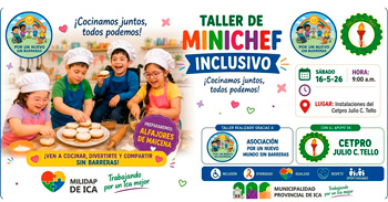 Taller presencial - "Taller de MInichef Inclusivo" Municipalidad de Ica