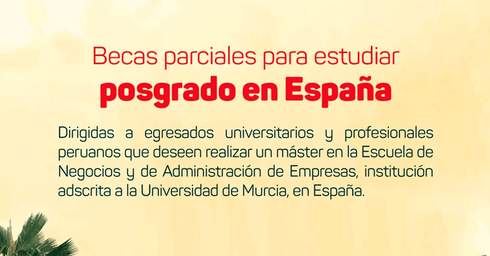 Beca ENAE para estudiar posgrados en España