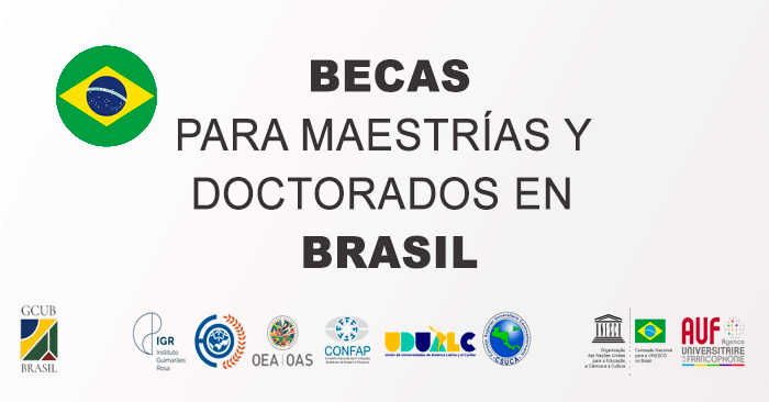Becas para estudiar en Brasil - Convocatoria GCUB 2024