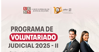 Programa de Voluntariado de la Corte Superior de Justicia de Junín