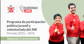 Programa de Voluntariado Juvenil del Jurado Nacional de Elecciones(JNE)