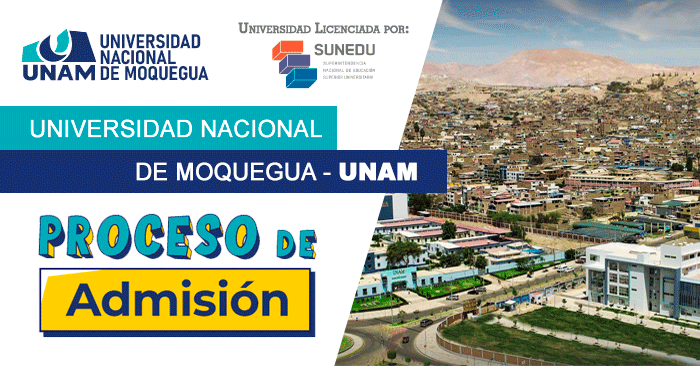 Admisión 2024-I UNAM - Universidad Nacional de Moquegua 